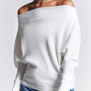 Forever 21 Waffle Knit Dolman Top
